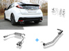 FOX Edelstahl Duplex Sportauspuffanlage ab Kat. Honda Civic 9 FK2 Hatchback je 2x90mm rund eingerollt