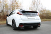 FOX Edelstahl Duplex Sportauspuffanlage ab Kat. Honda Civic 9 FK2 Hatchback je 2x90mm rund eingerollt