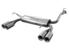 Fox Edelstahl Duplex Racing-Komplettanlage ab Kat Honda Prelude 5 Typ BB9 Bj.97-02 je 2x80mm rund eingerollt mit Absorber