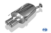 Fox Edelstahl Racing-Komplettanlage ab Kat Honda Prelude 5 Typ BB9 Bj.97-02 je 2x76mm rund eingerollt mit Absorber
