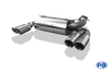 Fox Edelstahl Duplex Sportauspuff Hummer H3 2x100mm rund scharf abgeschrägt mit Absorber Typ B