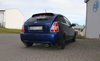 Fox Edelstahl Duplex Sportauspuff Hyundai Accent 3 Typ MC Bj.06-10 135x80mm flachoval eingerollt abgeschrägt mit Absorber