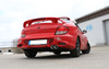 Fox Edelstahl Sportauspuff Hyundai Coupe J2 RD Tiburon Bj.96-02 2x76mm rund eingerollt gerade mit Absorber