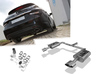 Fox Edelstahl Duplex Sportauspuff Hyundai i40 CW Diesel je 160x90mm oval eingerollt seitlich und unten abgeschrägt