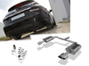 Fox Edelstahl Duplex Sportauspuff Hyundai i40 CW je 160x90mm oval eingerollt seitlich und unten abgeschrägt