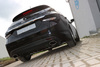 Fox Edelstahl Duplex Sportauspuff Hyundai i40 CW je 160x90mm oval eingerollt seitlich und unten abgeschrägt