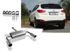 Fox Edelstahl Duplex Sportauspuff Hyundai ix35 je 1x100mm rund eingerollt gerade