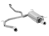 Fox Edelstahl Duplex Sportauspuff-Komplettanlage ab Kat Hyundai Santa Fe 1 Typ SM 1x100mm rund eingerollt gerade mit Absorber