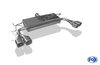 Fox Edelstahl Duplex Sportauspuff Hyundai Tucson JM 2x 88x79mm rechteckig eingerollt abgeschrägt mit Absorber