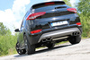 FOX Edelstahl Duplex Sportauspuff Hyundai Tucson 3 Typ TL je 2x115x85mm oval eingerollt seitlich abgeschrägt