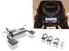Fox Edelstahl Duplex Sportauspuff Jeep Wrangler 3 Diesel Typ JK ab 2007 160x80mm flachoval eingerollt abgeschrägt mit Absorber