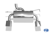 Fox Edelstahl Duplex Sportauspuff Jeep Wrangler 3 Diesel Typ JK ab 2007 160x80mm flachoval eingerollt abgeschrägt mit Absorber