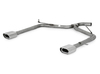 Fox Edelstahl Duplex Endrohrgeweih Kia Ceed SW Kombi Bj.07-12 135x80mm flachoval eingerollt abgeschrägt mit Absorber