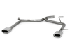 Fox Edelstahl Duplex Endrohrgeweih Kia Ceed SW Kombi Bj.07-12 135x80mm flachoval eingerollt abgeschrägt mit Absorber
