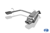 Fox Edelstahl Duplex Sportauspuff Kia Rio 2 JB Bj.05-11 135x80mm flachoval eingerollt abgeschrägt mit Absorber