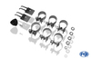 Fox Edelstahl Duplex Sportauspuff Lexus RX 400H Typ HXU3 Bj.03-09 135x80mm flachoval eingerollt abgeschrägt mit Absorber