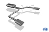 Fox Edelstahl Duplex Sportauspuff Lexus RX 400H Typ HXU3 Bj.03-09 135x80mm flachoval eingerollt abgeschrägt mit Absorber