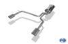 Fox Edelstahl Duplex Sportauspuff Lexus RX 400H Typ HXU3 Bj.03-09 135x80mm flachoval eingerollt abgeschrägt mit Absorber