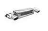 Fox Edelstahl Duplex Sportauspuff Lotus Elise 115x85mm oval eingerollt abgeschrägt mit Absorber