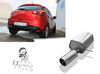 FOX Edelstahl Sportauspuff Mazda 2 Typ DJ ab 2014 100mm rund eingerollt