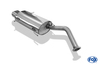 Fox Edelstahl Sportauspuff Mazda 323 F - BG Fließheck Bj.89-94 135x80mm flachoval eingerollt abgeschrägt mit Absorber
