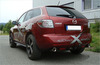Fox Edelstahl Duplex Sportauspuff Mazda CX-7 je 100mm rund eingerollt abgeschrägt mit Absorber