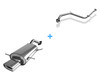 Fox Edelstahl Racing-Komplettanlage ab Kat Mazda MX-3 1.8l Bj.91-99 135x80mm flachoval eingerollt abgeschrägt mit Absorber
