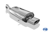 Fox Edelstahl Racing-Komplettanlage ab Kat Mazda MX-3 1.8l Bj.91-99 135x80mm flachoval eingerollt abgeschrägt mit Absorber
