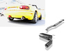 Fox Edelstahl Sportauspuff-Komplettanlage ab Kat Mazda MX-5 I NA Bj.89-98 1x90mm rund eingerollt gerade mit Absorber