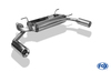 Fox Edelstahl Duplex Sportauspuff Mazda MX-5 II NB Bj.98-05 1x90mm rund eingerollt gerade mit Absorber