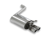 FOX Edelstahl Sportauspuff Mercedes 190 Typ W201 2x76mm rund eingerollt abgeschrägt