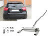 Fox Edelstahl Duplex Racing-Komplettanlage ab Kat Mercedes A-Klasse W176 A250 4matic je 115x85mm oval eingerollt abgeschrägt