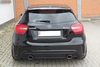 Fox Edelstahl Duplex Racing-Komplettanlage ab Kat Mercedes A-Klasse W176 A250 4matic je 115x85mm oval eingerollt abgeschrägt