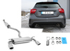 Fox Edelstahl Duplex Sportauspuff-Komplettanlage ab Kat. Mercedes A-Klasse W176 je 115x85mm oval eingerollt abgeschrägt