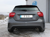 Fox Edelstahl Duplex Sportauspuff-Komplettanlage ab Kat. Mercedes A-Klasse W176 je 115x85mm oval eingerollt abgeschrägt