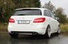 Fox Edelstahl Duplex Sportauspuff-Komplettanlage ab Kat Mercedes B-Klasse W246 B180 B200 B250 je 140x90mm oval eingerollt abgeschrägt ohne Absorber