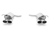 FOX Edelstahl Duplex Sportauspuff Mercedes C-Klasse Coupe W204 C350 mit AMG-Paket je 2x115x85mm oval eingerollt abgeschrägt