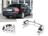 Fox Edelstahl Duplex Sportauspuff Mercedes C-Klasse W204 S204 4-Zylinder Limousine u. T-Modell mit AMG-Stoßstange 115x85mm oval eingerollt seitlich abgeschrägt