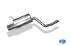 Fox Edelstahl Sportauspuff Mercedes CLK W208 - C208 Coupe u. A208 Cabrio 135x80mm flachoval eingerollt abgeschrägt mit Absorber