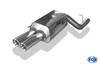 Fox Edelstahl Sportauspuff Mercedes CLK W209 - C209 Coupe u. A209 Cabrio ab 2002 2x80mm rund eingerollt abgeschrägt mit Absorber