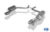 Fox Edelstahl Duplex Sportauspuff Mercedes CLS C219 2x90mm rund eingerollt gerade mit Absorber
