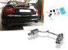 Fox Edelstahl Duplex Sportauspuff Mercedes E-Klasse Coupe C207 4-Zylinder (Baureihe W212) 2x70mm rund eingerollt abgeschrägt