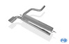 Fox Edelstahl Sportauspuff Mercedes E-Klasse W210 S210 T-Modell 135x80mm flachoval eingerollt abgeschrägt mit Absorber