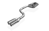 Fox Edelstahl Sportauspuff Mercedes M-Klasse W163 ML 2x80mm rund eingerollt gerade mit Absorber