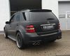 Fox Edelstahl Duplex Sportauspuff Mercedes M-Klasse W164 je 2x115x85mm oval eingerollt abgeschrägt
