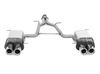 Fox Edelstahl Duplex Sportauspuff-Komplettanlage ab Kat Mercedes SLK R171 1.8l 2x90mm rund eingerollt gerade mit Absorber