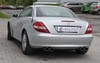 Fox Edelstahl Duplex Sportauspuff-Komplettanlage ab Kat Mercedes SLK R171 1.8l 2x115x85mm oval eingerollt abgeschrägt