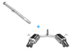 Fox Edelstahl Duplex Racing-Komplettanlage ab Kat. Mini Cooper S R53 2002-2006 2x76mm rund scharf gerade