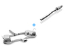 Fox Edelstahl Komplettanlage ab Kat mittig Mini Cooper S R53 2002-2006 135x80mm flachoval eingerollt abgeschrägt mit Absorber