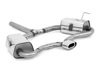 Fox Edelstahl Komplettanlage ab Kat mittig Mini Cooper S R53 2002-2006 135x80mm flachoval eingerollt abgeschrägt mit Absorber